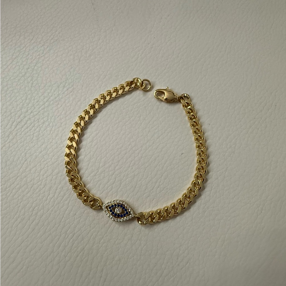 HRH Collection Watchful Eye Bracelet 18k Gold  Evil Eye Bracelet